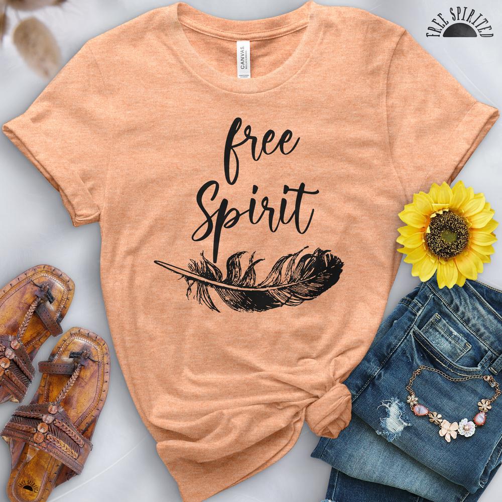 Free Spirit Feather Tee - Free Spirited