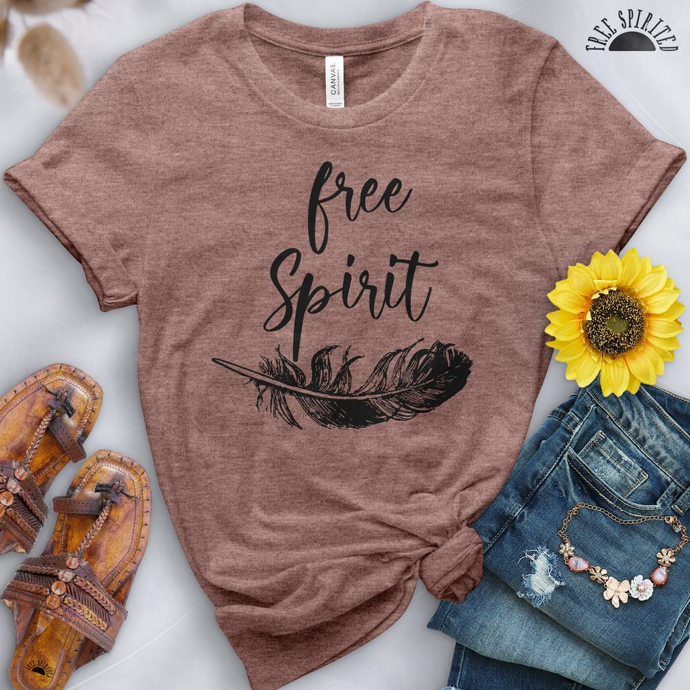 Free Spirit Feather Tee - Free Spirited