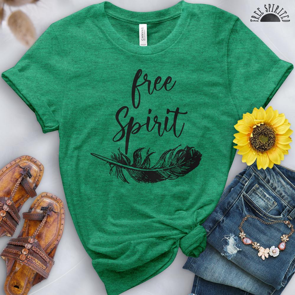 Free Spirit Feather Tee - Free Spirited