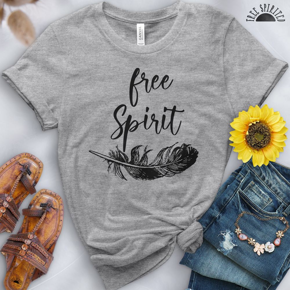 Free Spirit Feather Tee - Free Spirited