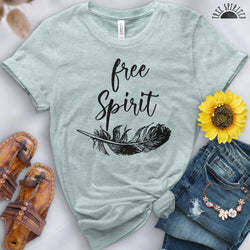 Free Spirit Feather Tee - Free Spirited