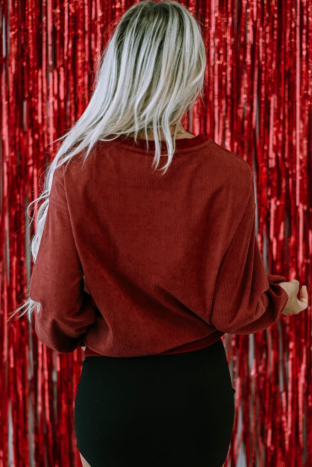 Freya Shape Graphic Corded Sweatshirt by Threaded Pear - Free Spirited