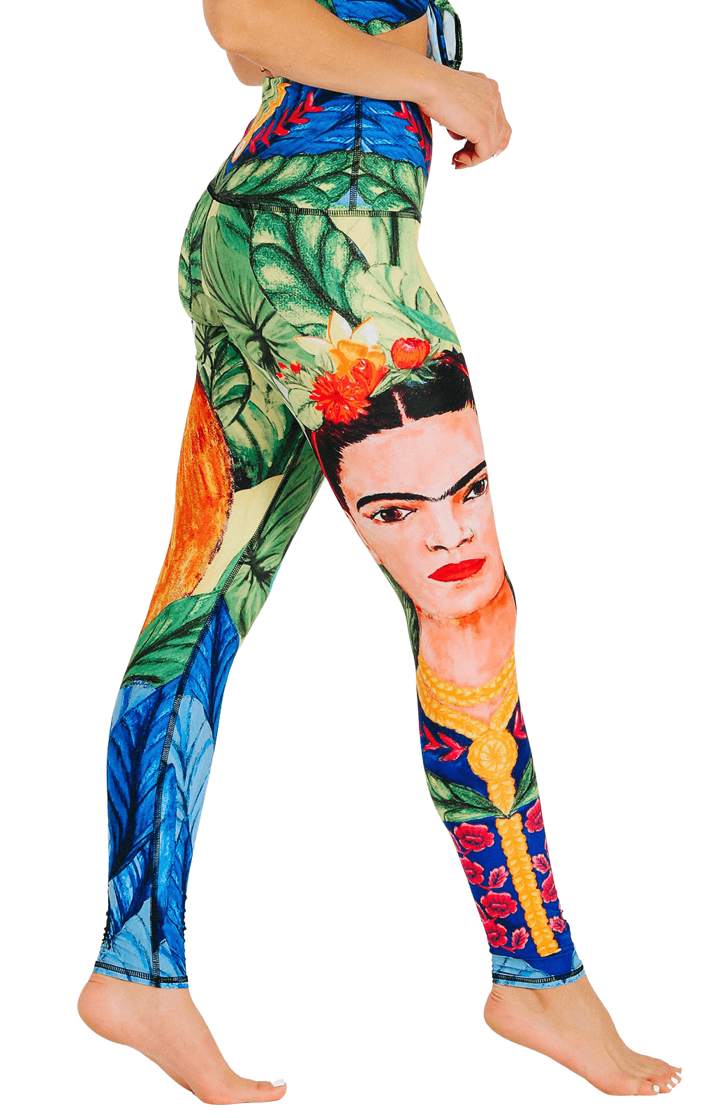 Frida Printed Yoga Leggings - Free Spirited