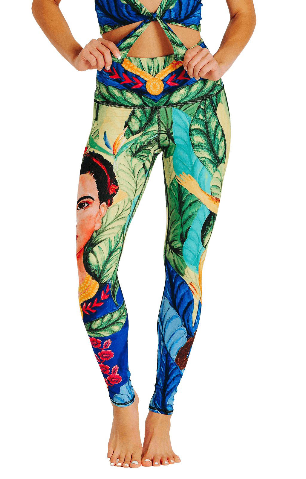 Frida Printed Yoga Leggings - Free Spirited