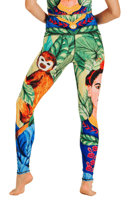 Frida Printed Yoga Leggings - Free Spirited