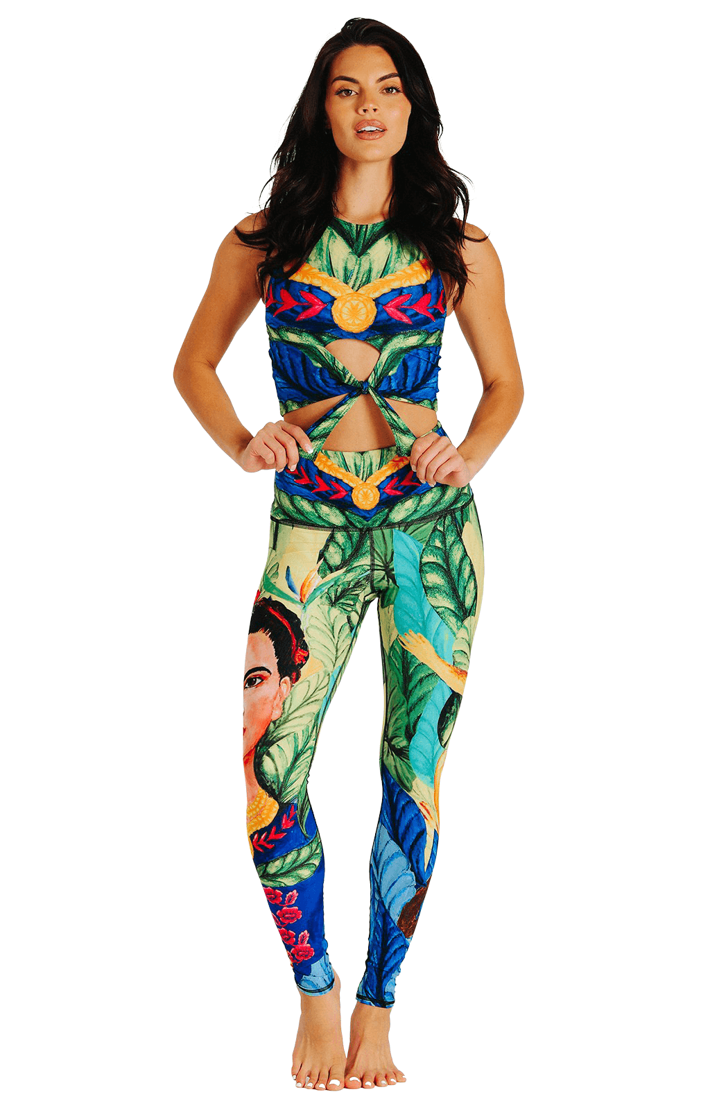 Frida Printed Yoga Leggings - Free Spirited