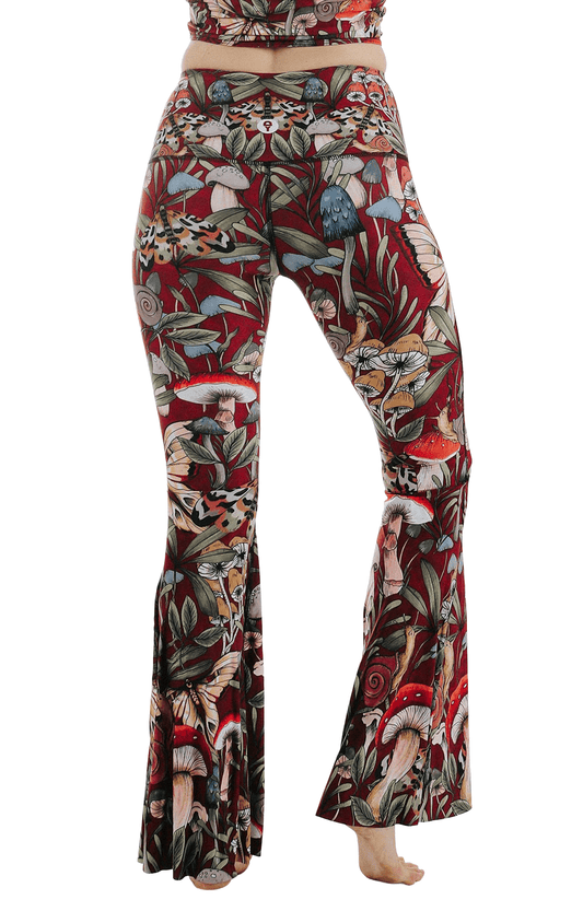 Fun Gal Printed Bell Bottoms - Free Spirited