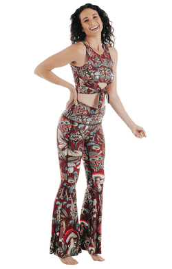 Fun Gal Printed Bell Bottoms - Free Spirited