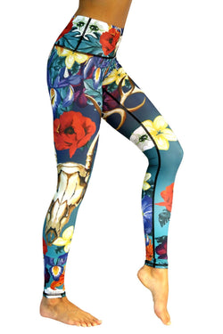 Georgia Printed Yoga Leggings - Free Spirited