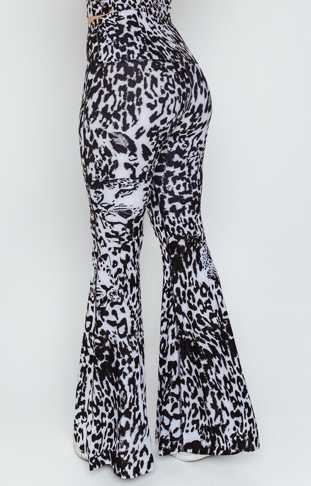 Ghost Leopard Printed Bell Bottoms - Free Spirited