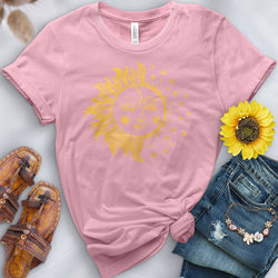 Golden Sun and Moon Tee - Free Spirited