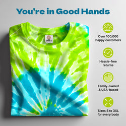 Green Spiral Premium Hand - Dyed Comfort Shirt - Free Spirited