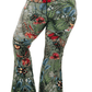 Green Thumb Printed Bell Bottoms - Free Spirited