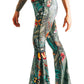 Green Thumb Printed Bell Bottoms - Free Spirited