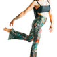 Green Thumb Printed Bell Bottoms - Free Spirited