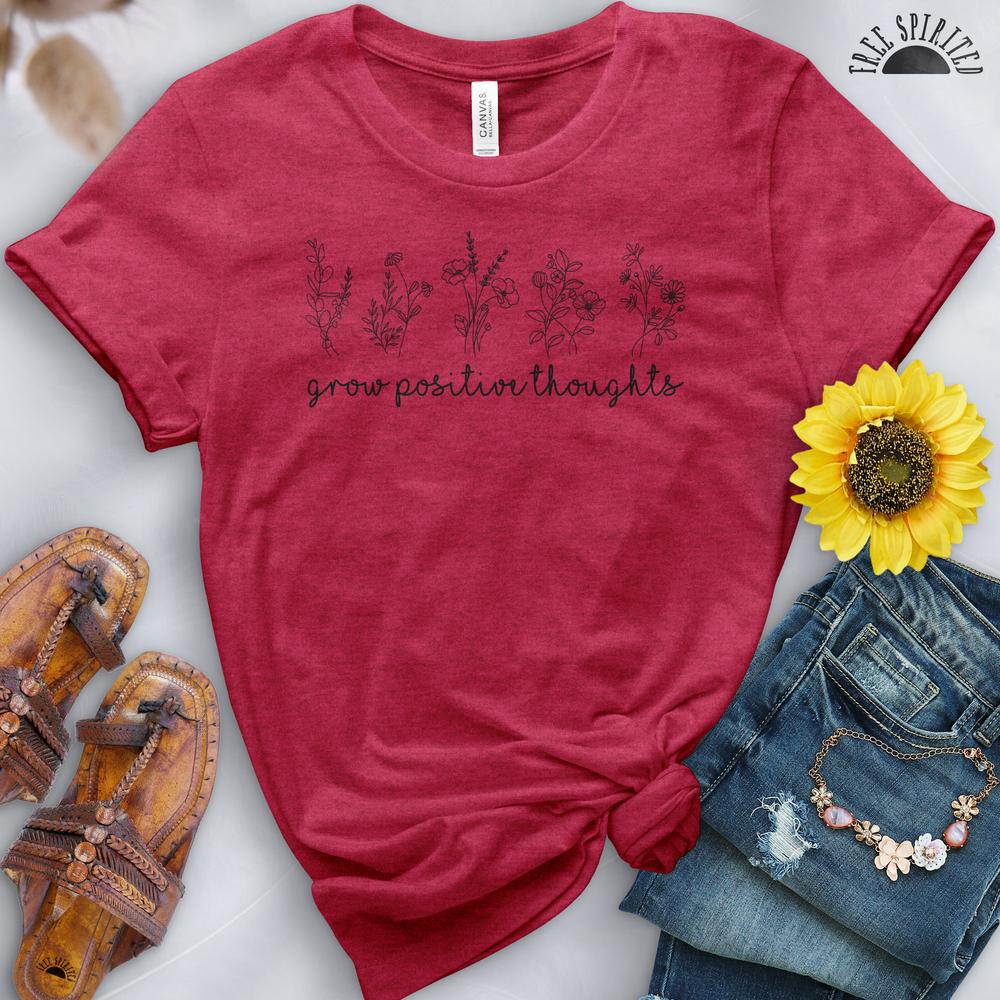 Grow Positive Thoughts Tee - Free Spirited