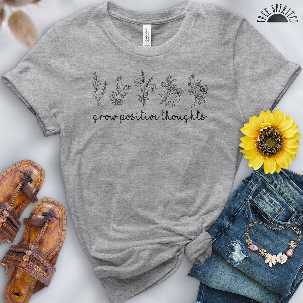 Grow Positive Thoughts Tee - Free Spirited