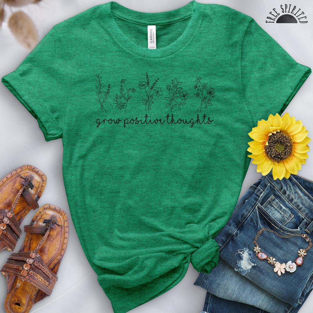 Grow Positive Thoughts Tee - Free Spirited