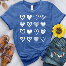 Heart Shapes Tee - Free Spirited