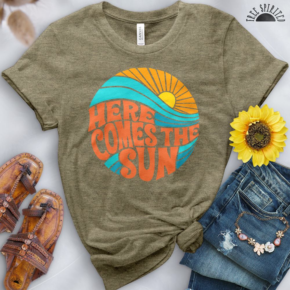 Here Comes The Sun Ocean Tee - Free Spirited