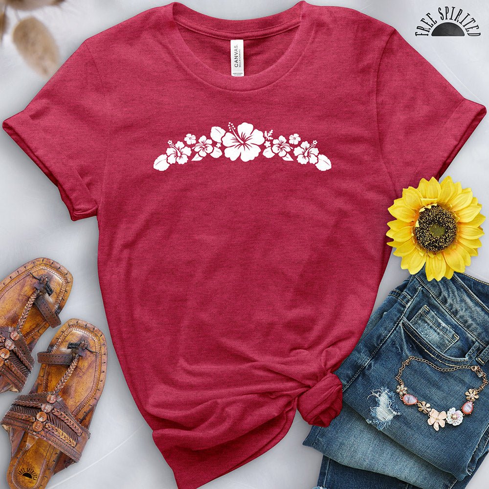 Hibiscus Flower Tee - Free Spirited