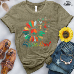 Hippie Soul Flower Tee - Free Spirited