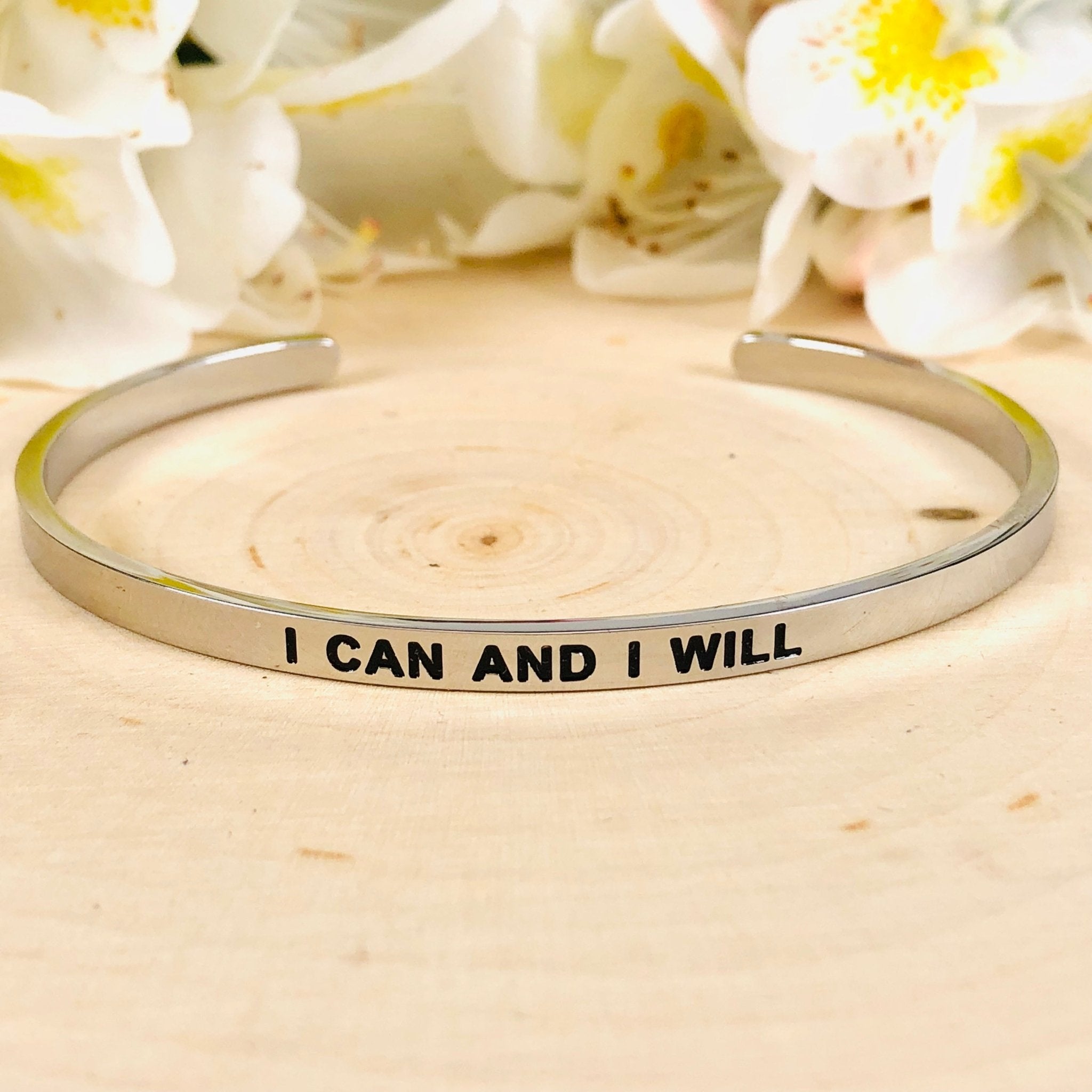 I Can & I Will Cuff Bracelet - Free Spirited