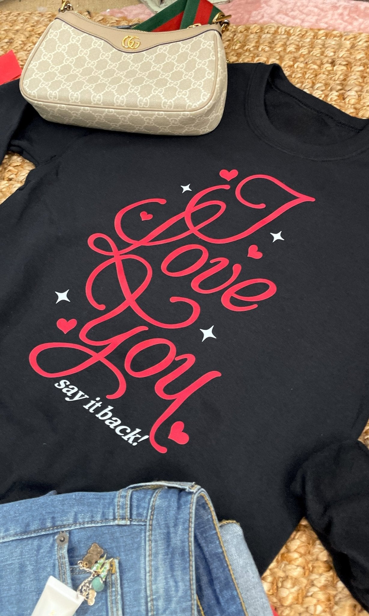 I Love You Say It Back Graphic Sweatshirt - Free Spirited