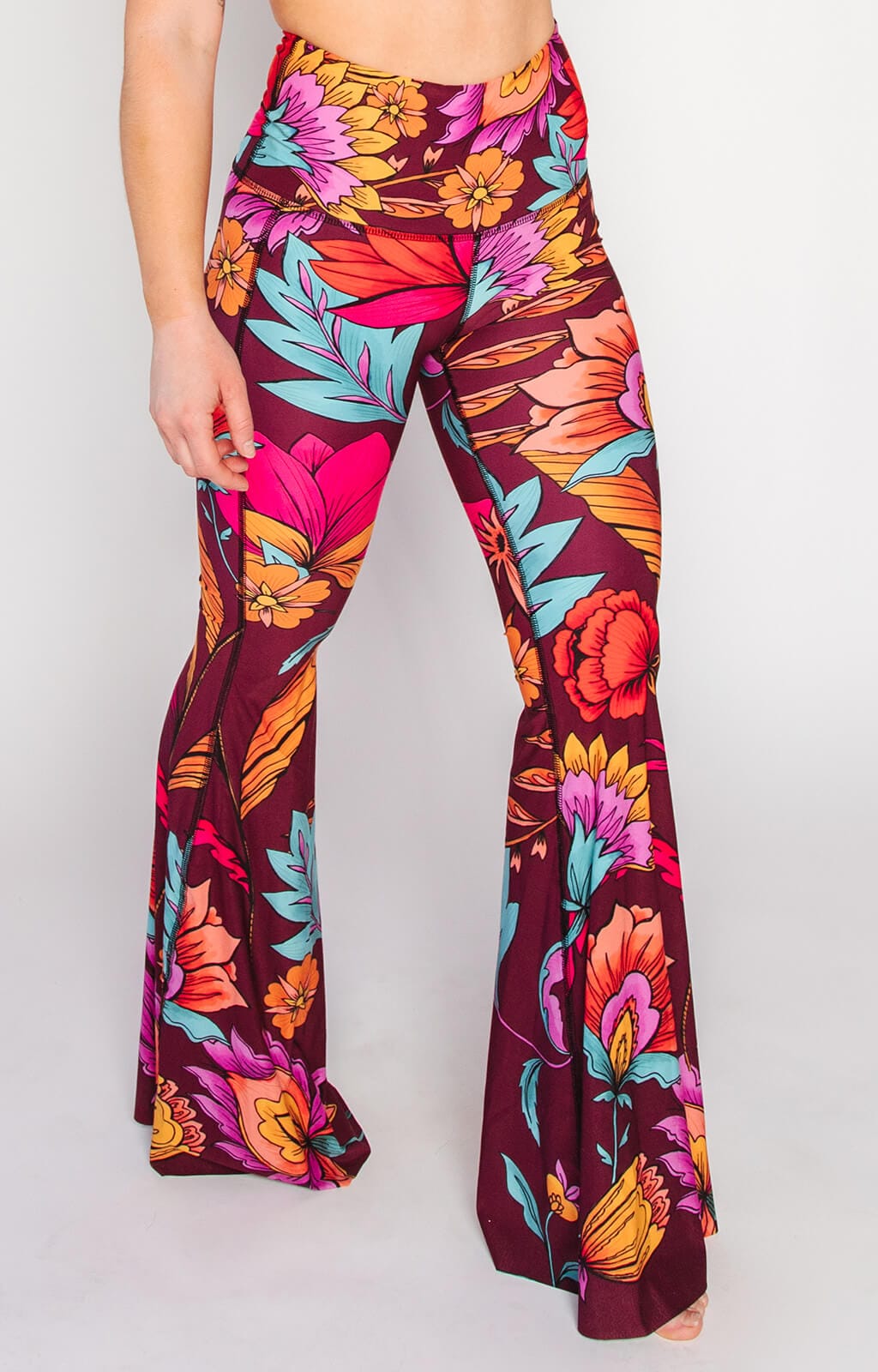 Indie Flow Printed Bell Bottoms - Free Spirited