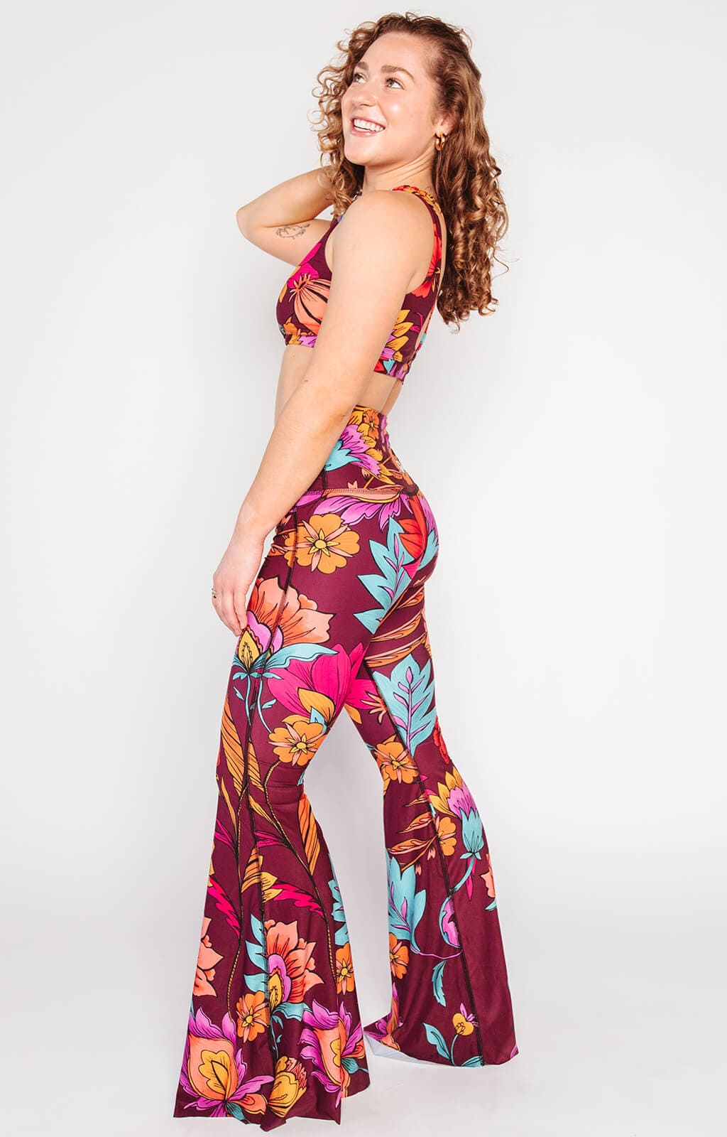 Indie Flow Printed Bell Bottoms - Free Spirited