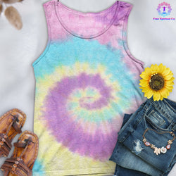 Jellybean Hand-Dyed Tank Top - Free Spirited