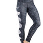 Just a Dark Moon Phase Printed Yoga Leggings - Free Spirited