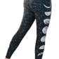 Just a Dark Moon Phase Printed Yoga Leggings - Free Spirited