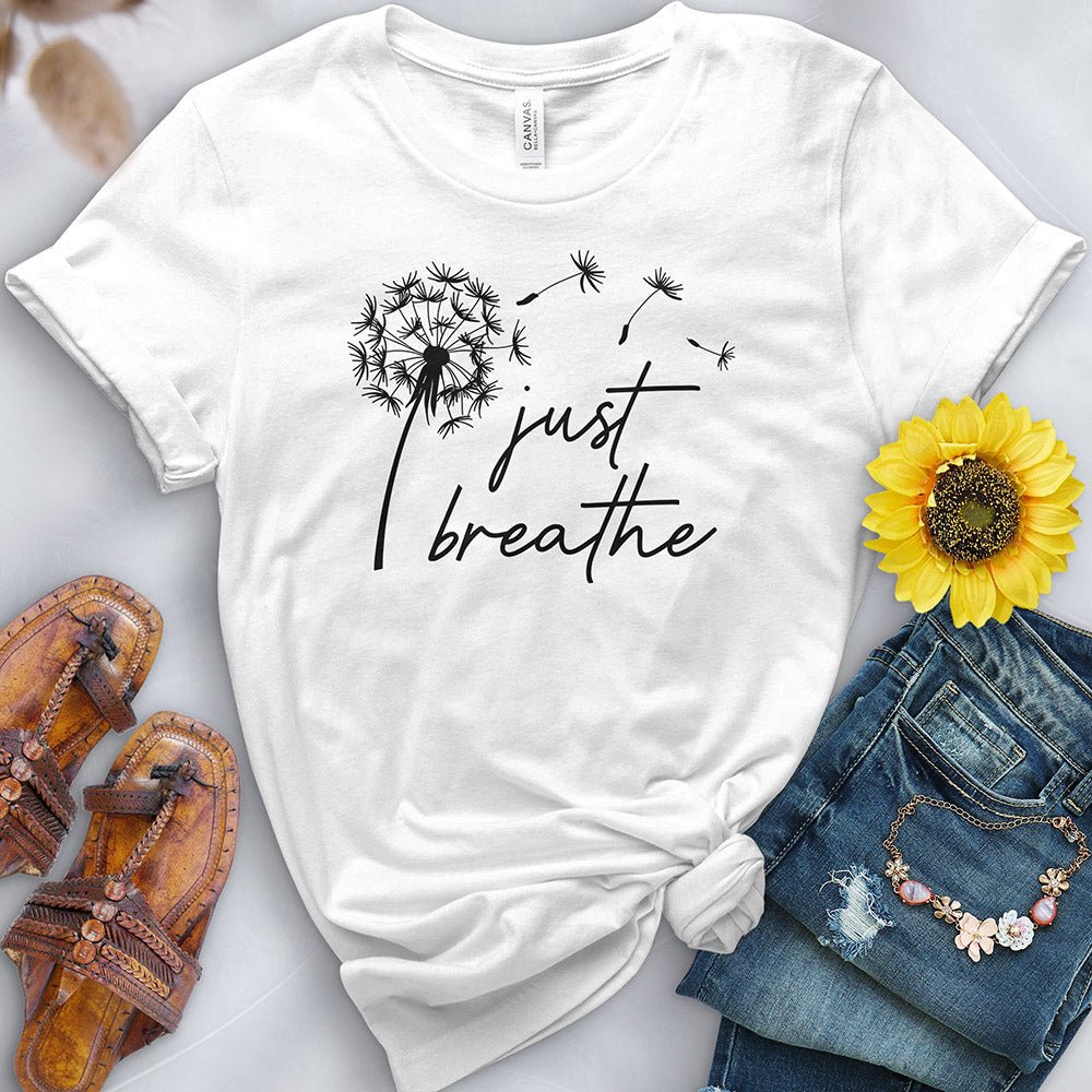 Just Breathe Dandelion 2 Tee - Free Spirited