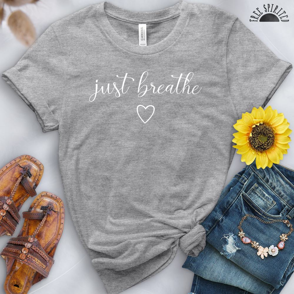 Just Breathe Tee - Free Spirited