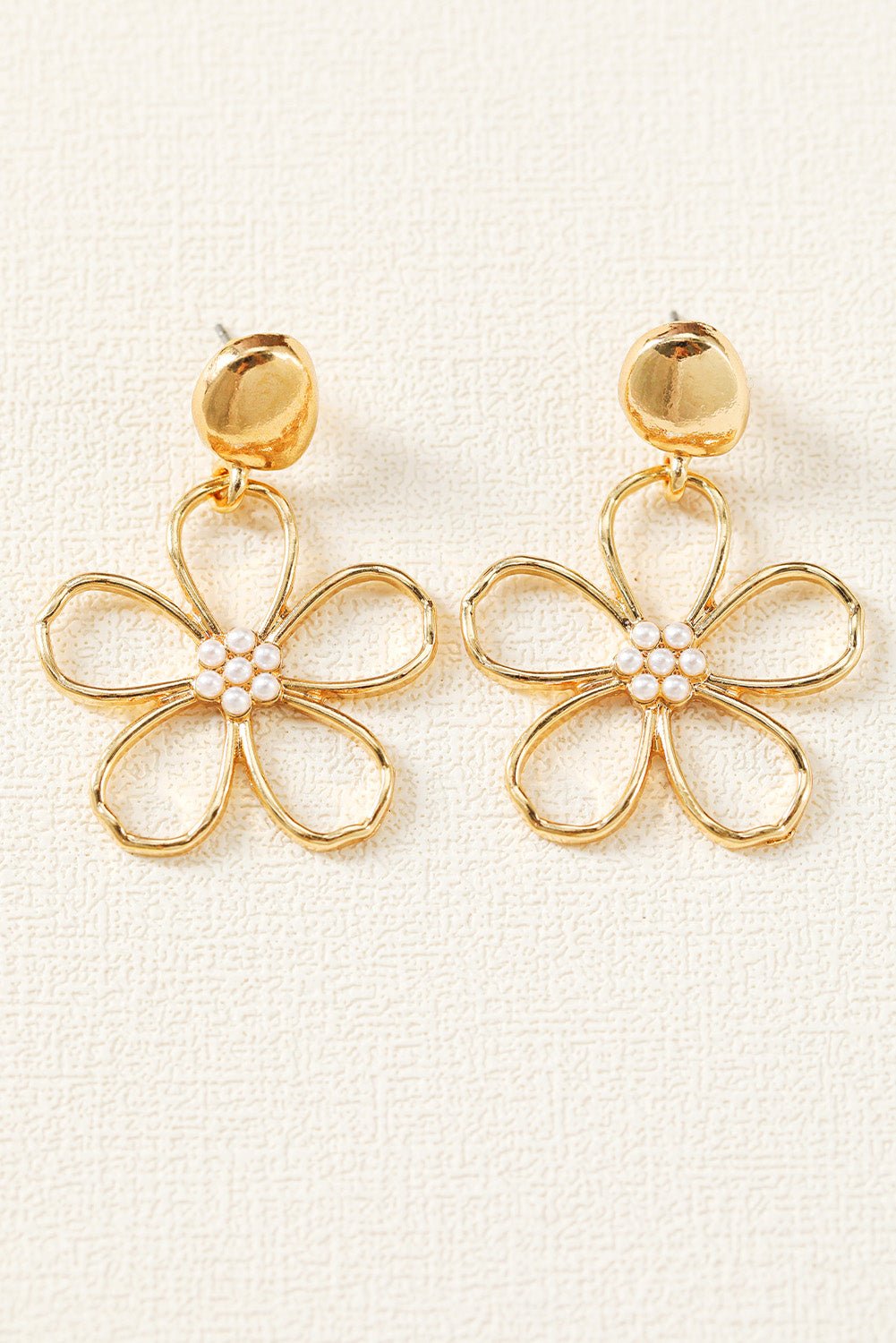 Kendall Pearl Decor Stud Earrings by Threaded Pear - Free Spirited