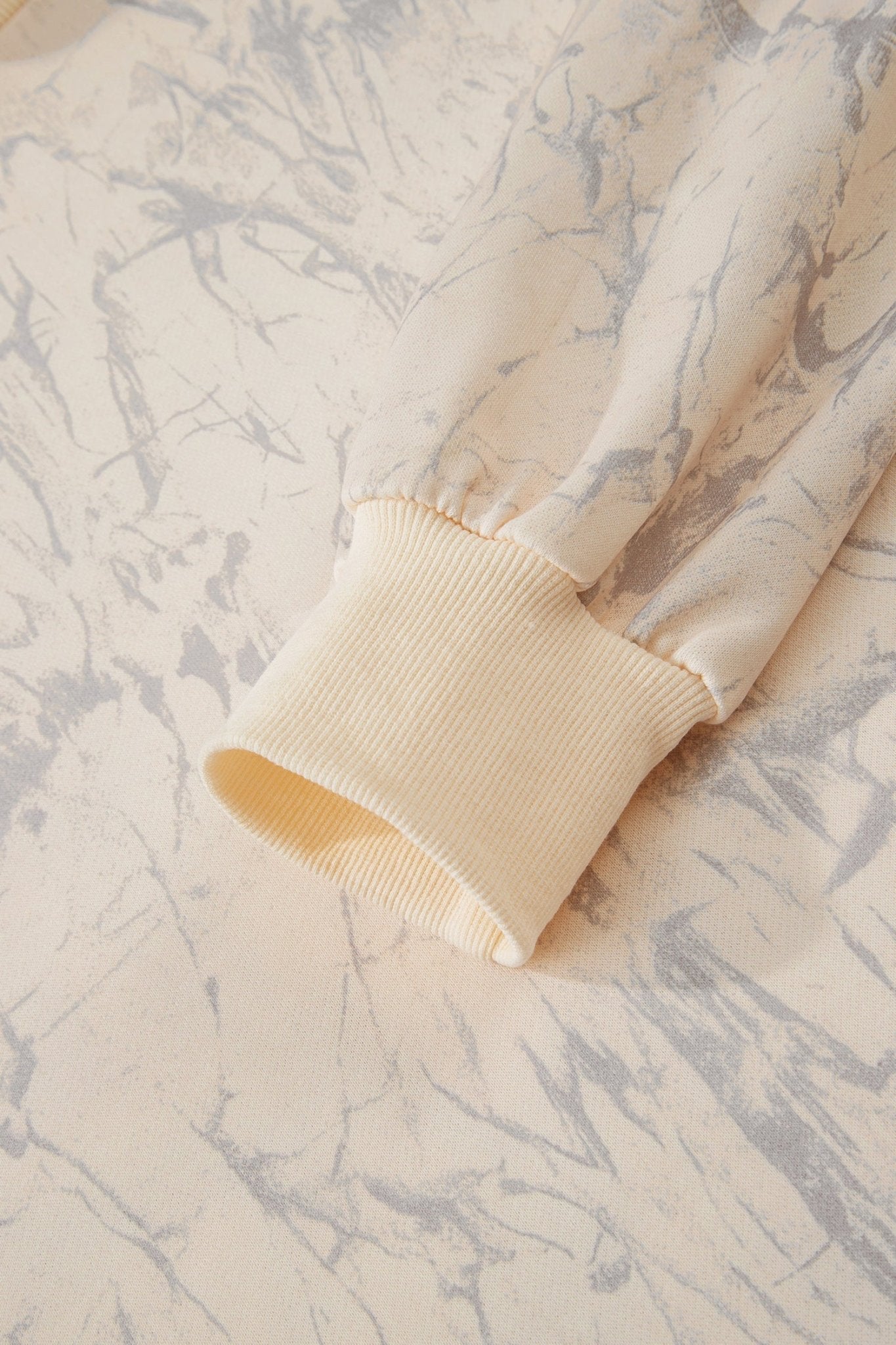 Khaki Camo Mock Neck Baggy Sweatshirt - Free Spirited