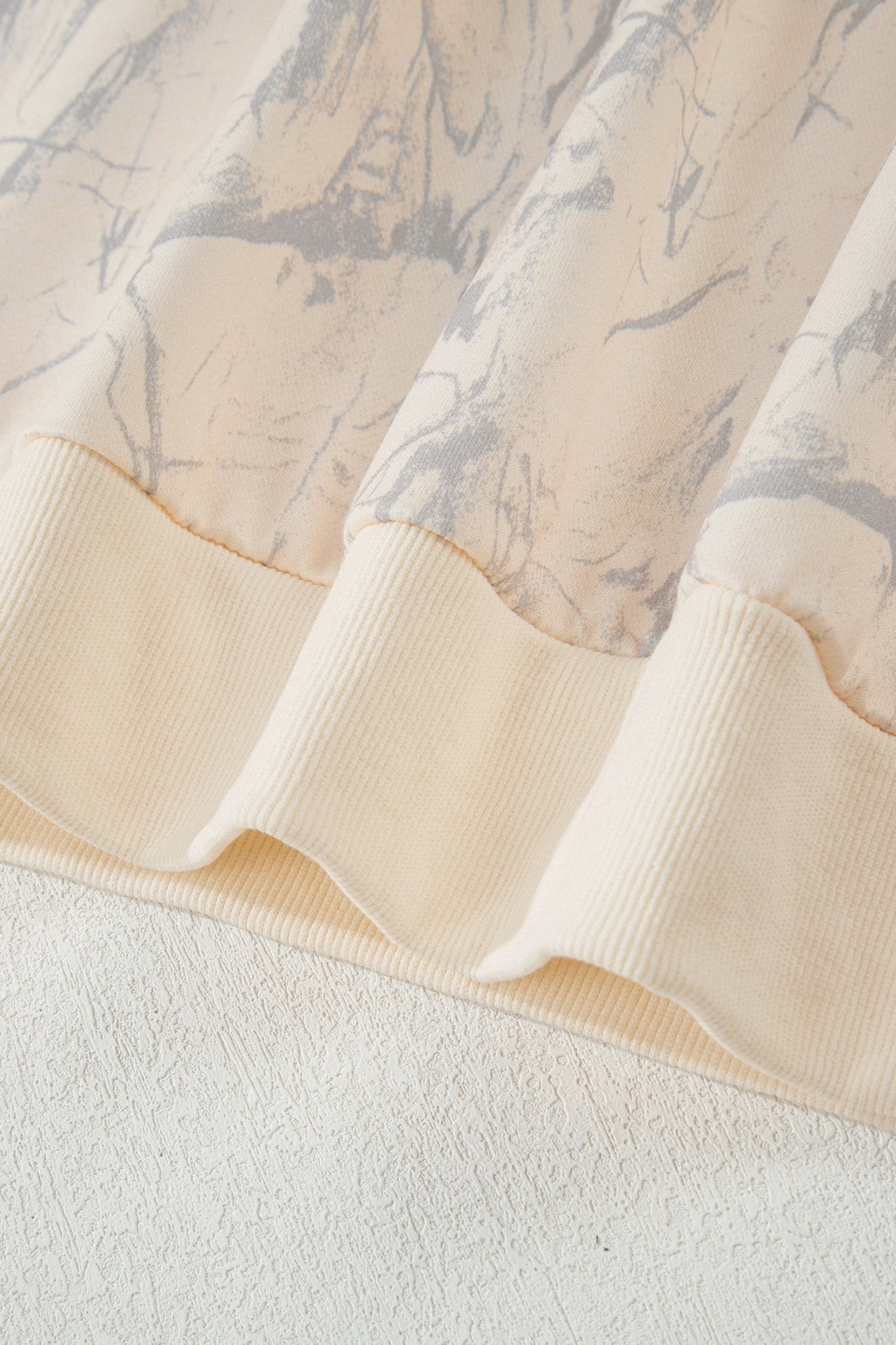 Khaki Camo Mock Neck Baggy Sweatshirt - Free Spirited