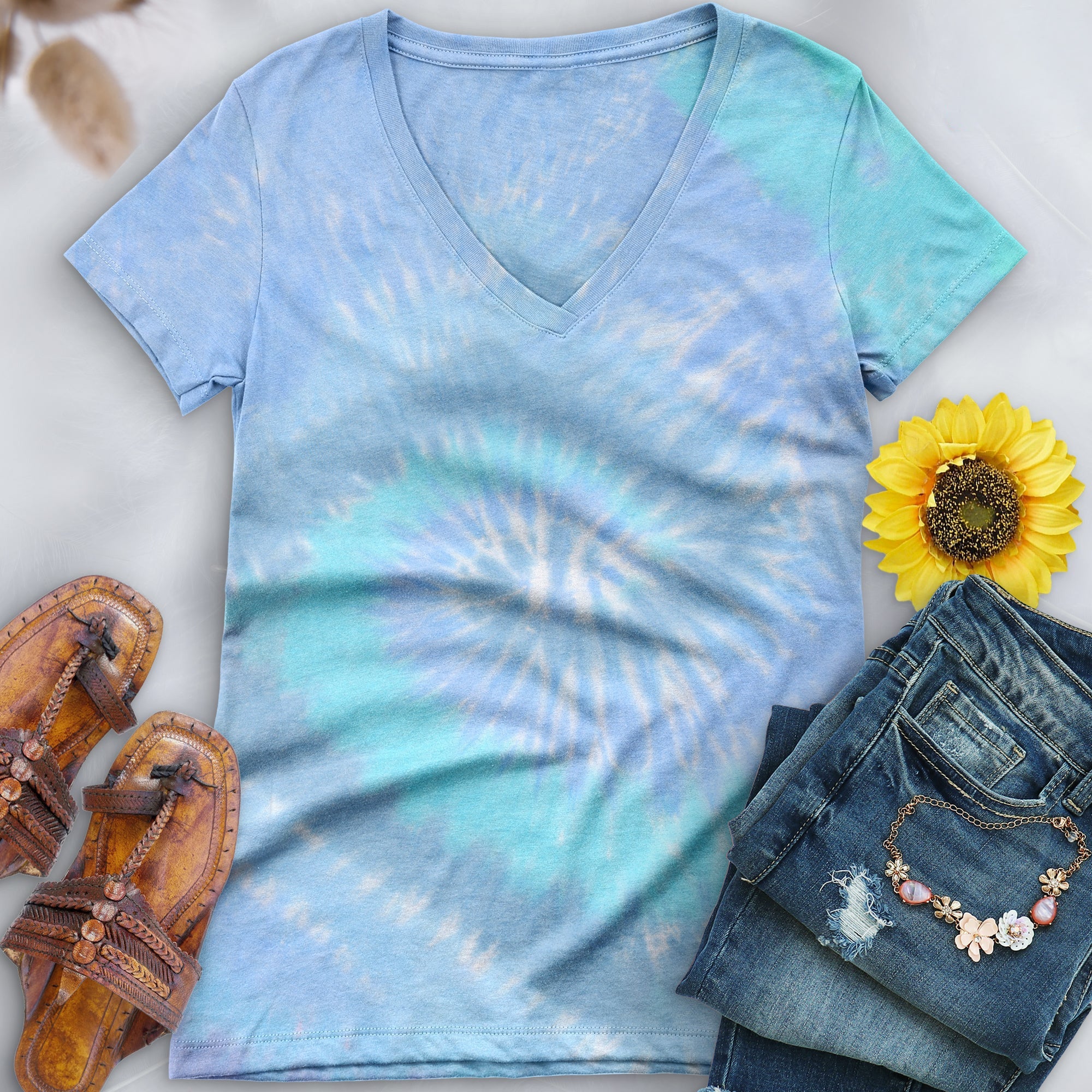 Lagoon V-Neck (Fitted Women's Size) - Free Spirited