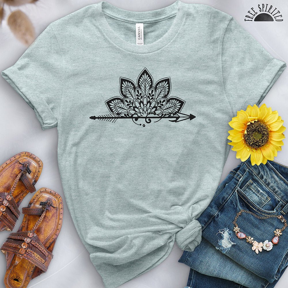 Lotus Arrow Tee - Free Spirited