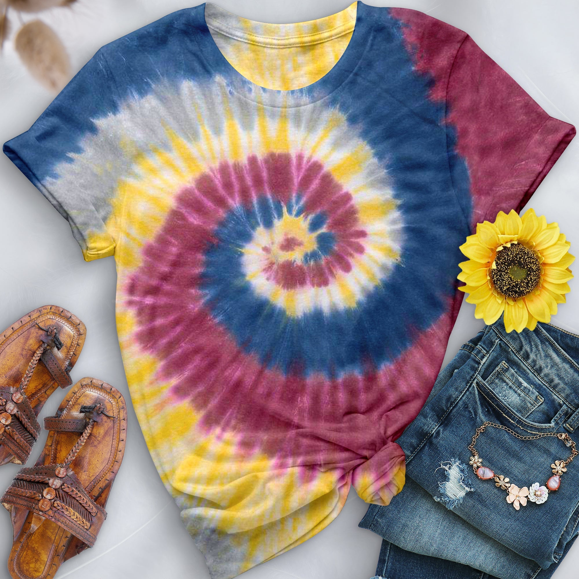 Lotus Premium Hand-Dyed Comfort Shirt - Free Spirited