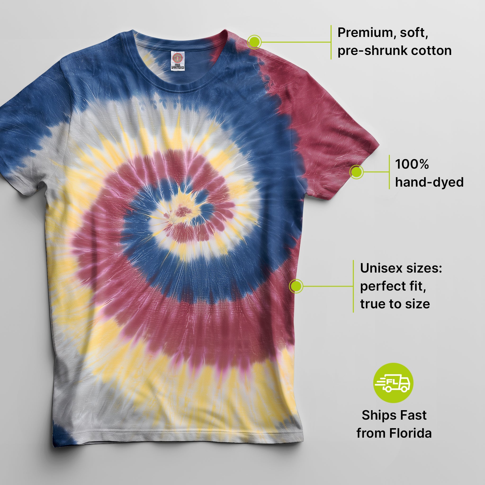 Lotus Premium Hand - Dyed Comfort Shirt - Free Spirited