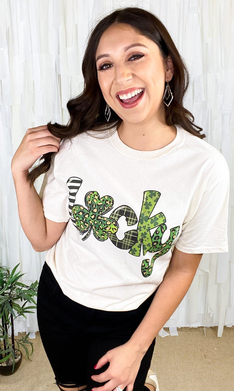 Lucky Pattern T-Shirt - Free Spirited