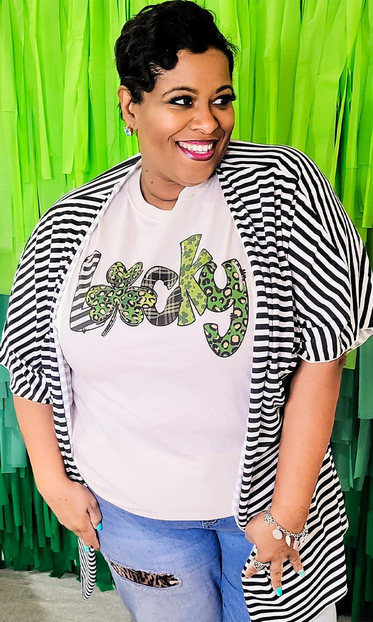 Lucky Pattern T-Shirt - Free Spirited