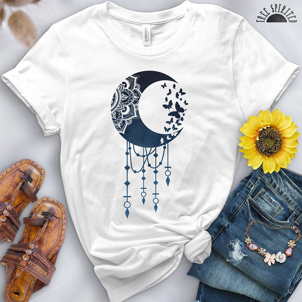 Mandala Butterfly Dreamcatcher 03 Tee - Free Spirited