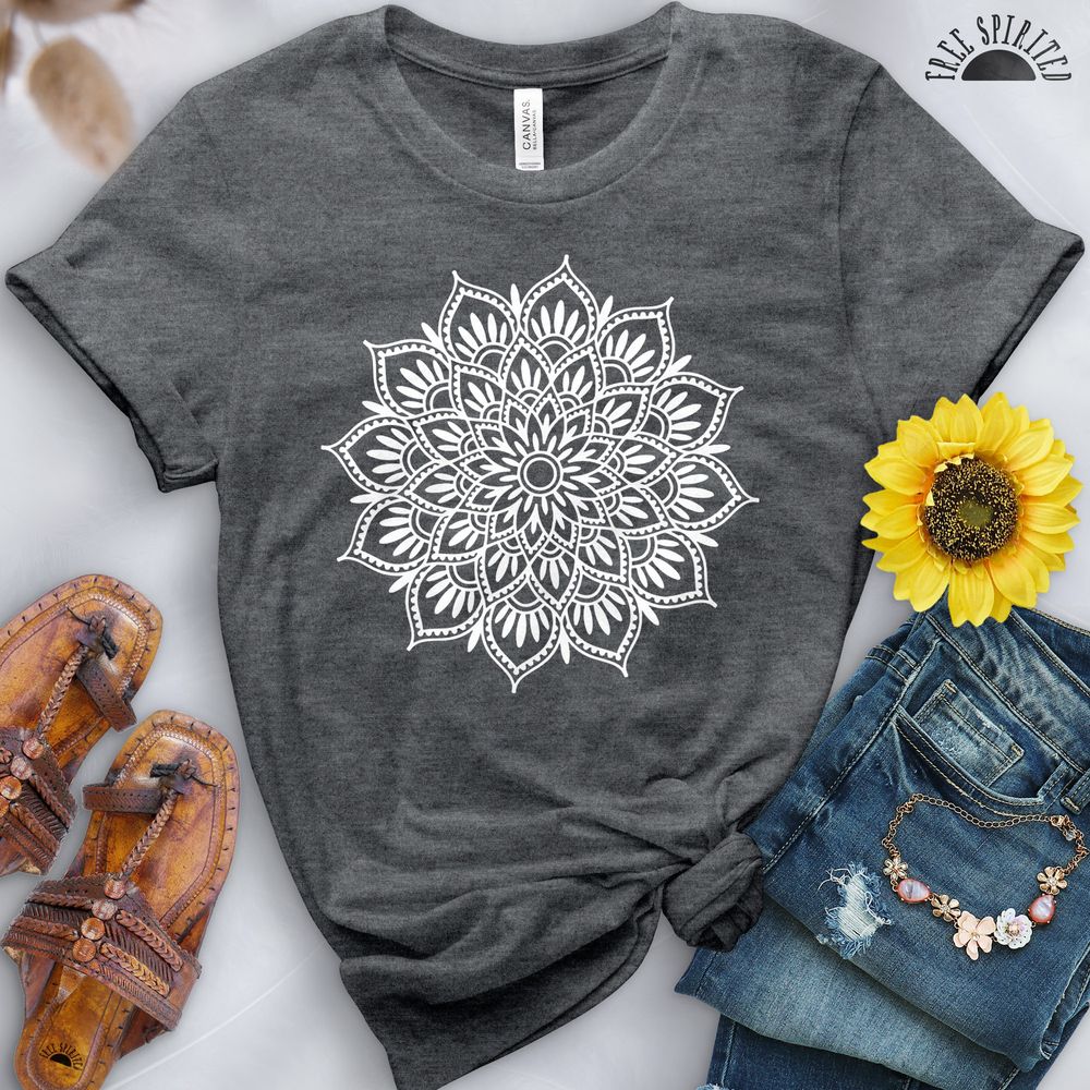 Mandala Lotus Tee - Free Spirited