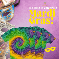 Mardi Gras Premium Hand - Dyed Comfort Shirt - Free Spirited