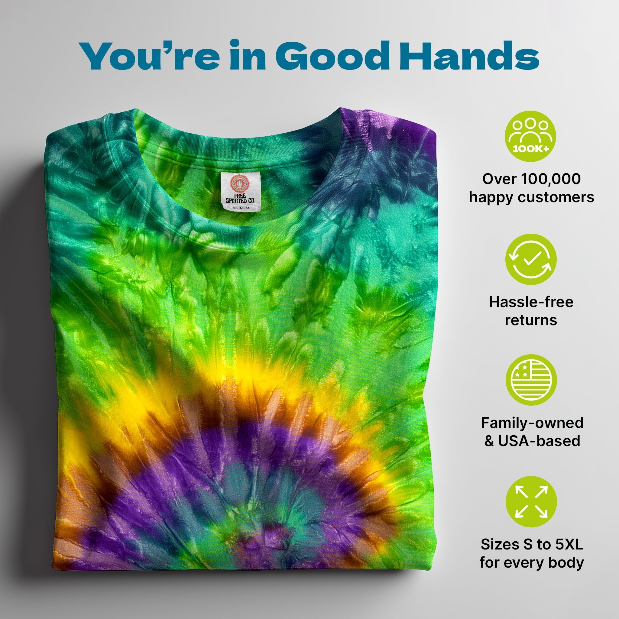 Mardi Gras Premium Hand - Dyed Comfort Shirt - Free Spirited