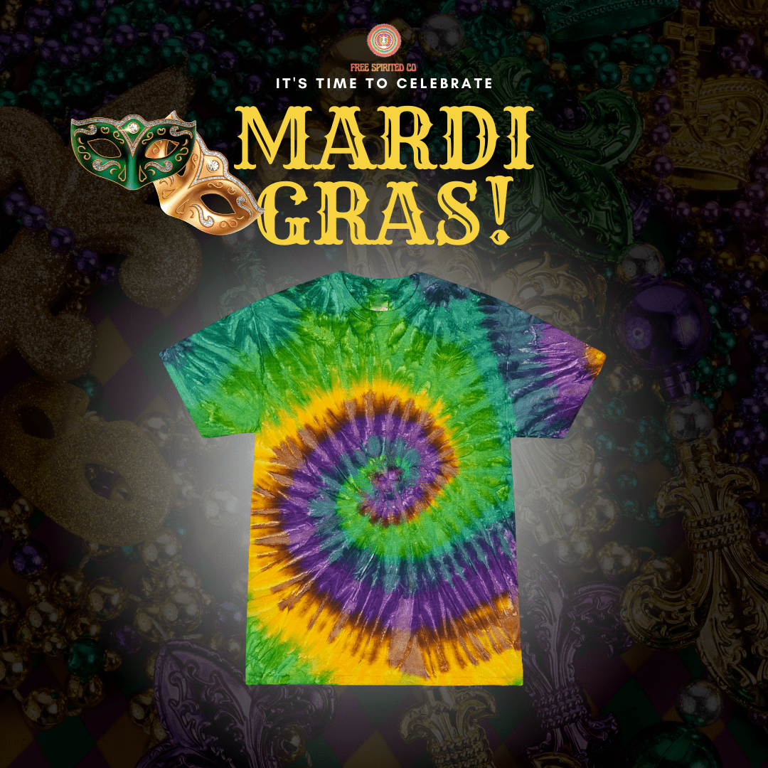 Mardi Gras Premium Hand - Dyed Comfort Shirt - Free Spirited