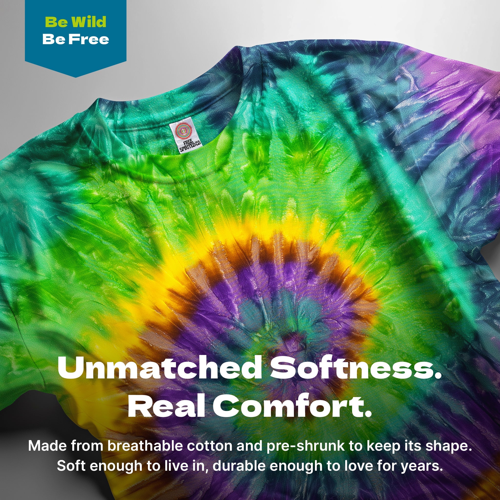 Mardi Gras Premium Hand - Dyed Comfort Shirt - Free Spirited